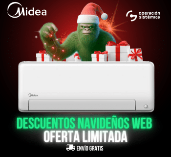 Aire Acondicionado Midea All Easy Pro Inverter 24000 BTU 220V R32 Clasificación A [MSEPD-28HRFN8-QC4GW]