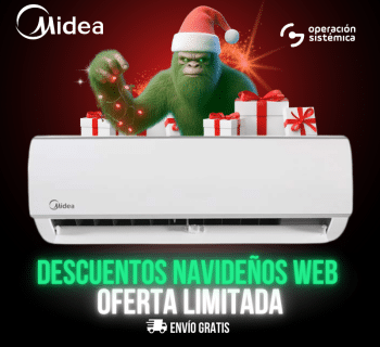 Aire Acondicionado Midea 12000 BTU Convencional Forest ON | OFF 110 V [MSAFB-11CRN1-BC1]