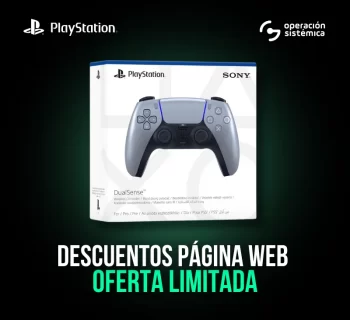 Disfruta del Control para PS5 Dualsense Plata esterlina - Amer solo en operación sistémica, al mejor precio.