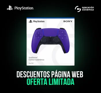 Disfruta de tu Control para PS5 Dualsense Púrpura Galáctico - Latam solo con nosotros, operación sistémica.