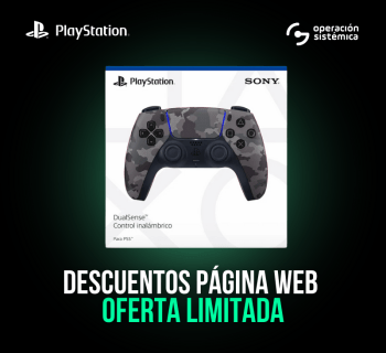 Disfruta de tus juegos con el Control para PS5 dualsense, solo en operación sistémica.