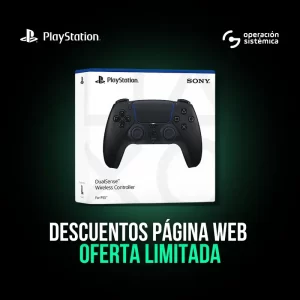 Control para ps5 Negro Medianoche para PS5 con promoción especial en Operación Sistémica.