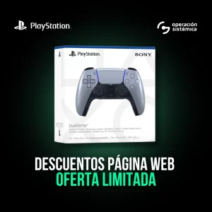 Control para PS5 DualSense Plata Esterlina - Empaque oficial con branding de PlayStation