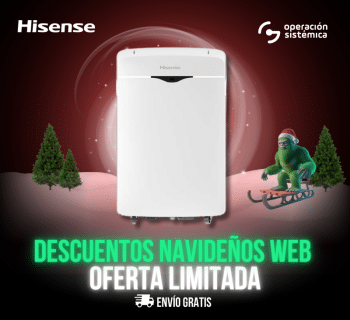 Aire Acondicionado Hisense Portatil AP-12CW1RNPS20, en operación sistémica todo al mejor precio.