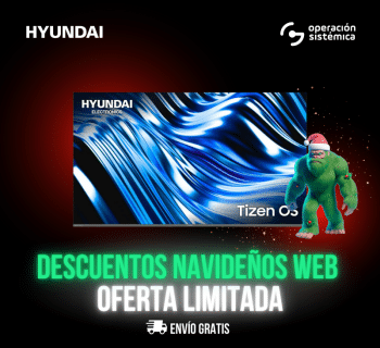 Hyundai TV 55" Tizen OS | [4K] HYLED5526T4KM | GRIS/NEGRO | Control con Comando De Voz