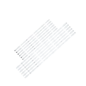Kit de barras LED para televisor Samsung UN55JU6000KXZL con lentes difusores y conectores de precisión.