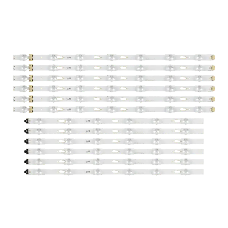 Kit de Barras LED compatible con televisores UN50KU6000KXZL, UN50MU6103KXZL y UN50KU6300FXZA, con diseño optimizado para una iluminación uniforme.