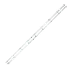 Kit de Barras LED compatible con televisores 40T12, 40T22, PLE-40S08FHD, K-LED40FHDSFBT, 40D2200S y K-LED40FHDGT2, diseño de doble tira con lentes difusoras.