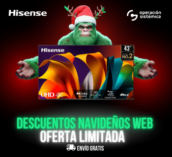 Hisense Televisor 43" Smart 43A6N, en operación sistémica, todo al mejor precio.