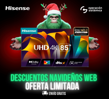 Hisense Televisor 85" Smart 85A6N, en operación sistémica, todo al mejor precio.