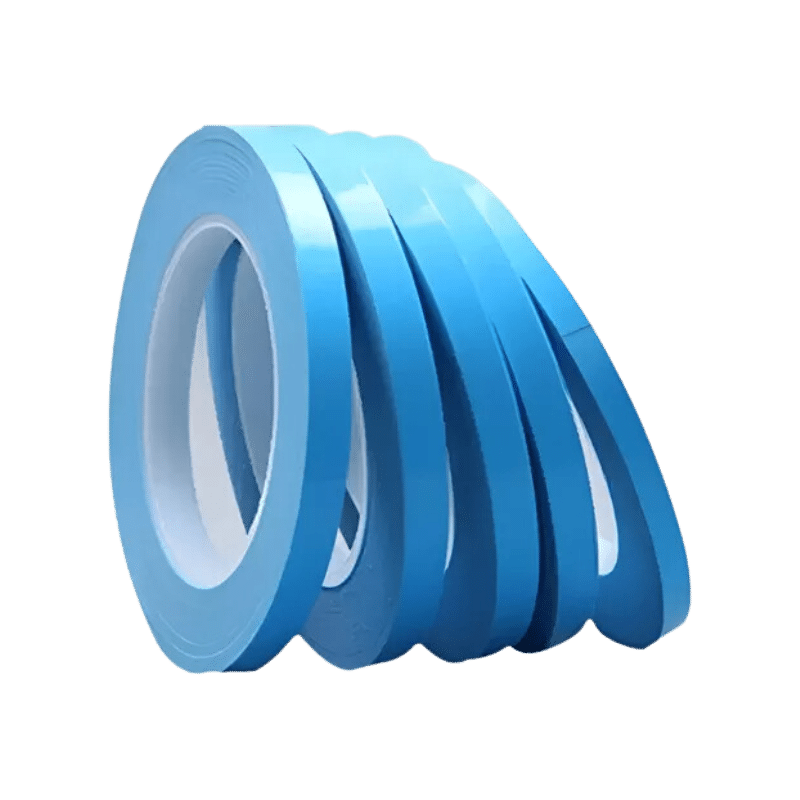 Unidad de Cinta Térmica Importada, 50 m x 10 mm -Blue Tape