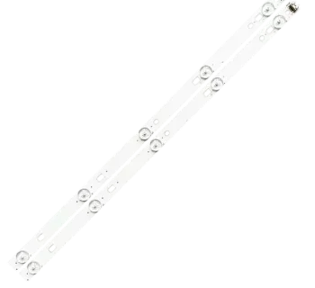 Barra LED modelo L28D2700, vista cercana mostrando los lentes originales y detalles de diseño.