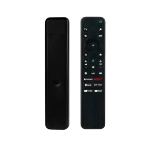 Control remoto Sony RMF-TX811U con botones de acceso directo a servicios de streaming.