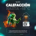 Aire acondicionado Hisense Energy Pro X Inverter 12000 BTU con función de calefacción hasta -15°C, ideal para climas extremos.