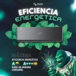 Aire acondicionado Hisense Energy Pro X Inverter 12000 BTU con máxima eficiencia energética Retiq A en Colombia y A+++ en España, ideal para ahorro de energía.