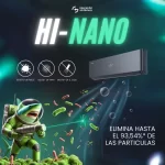 Aire acondicionado Hisense Energy Pro X Inverter 12000 BTU con tecnología Hi-Nano, elimina hasta el 93.54% de partículas y mejora la calidad del aire.