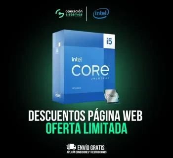 Promoción del procesador Intel Core i5-13600K con descuentos en Operación Sistémica.