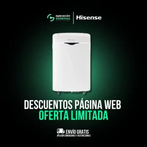 aire acondicionado portátil Hisense AP-12CW1RNPS20 con descuento y envío gratis.