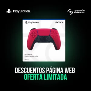 Control para PS5 DualSense Rojo Cósmico - Empaque oficial con diseño vibrante