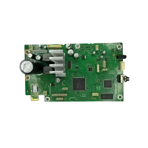 Main Board COMPL F-1340-618-9 en vista superior con circuitos y disipador de calor