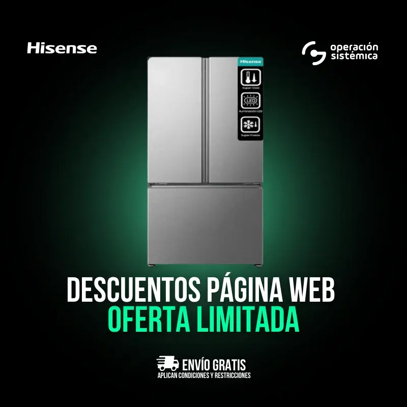 Nevecon Hisense BCD625 con descuento en Operación Sistémica