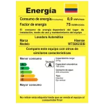 Etiqueta de eficiencia energética de la lavadora Hisense WT5I2023DB.