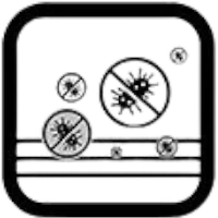 Anti bacteria black Anti-bacteria Fin