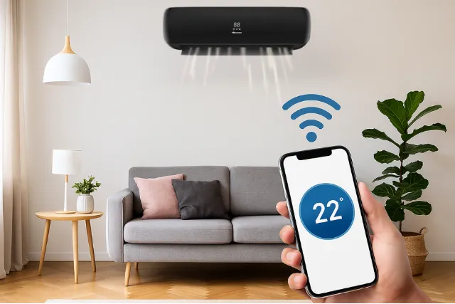 aire acondicionado hisense 12000btu wifi control panel tactil