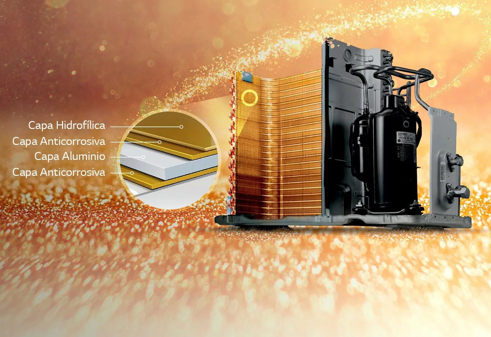 aire acondicionado lg artcool intercambiador anticorrosivo Revestimiento anticorrosivo