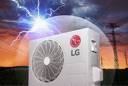 aire acondicionado lg v24win proteccion electrica Protección contra fluctuaciones
